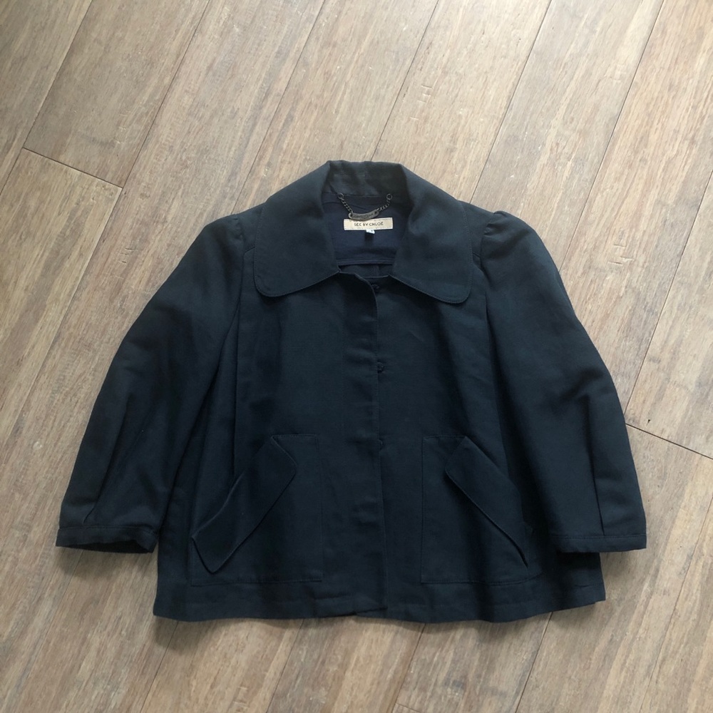 Size 2 See by Chloe Linen Jacket